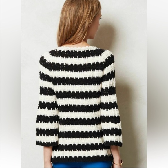 Anthropologie HWR Monogram Wool & Angora
Blend Knit Cardigan Sweater - Picture 3 of 15